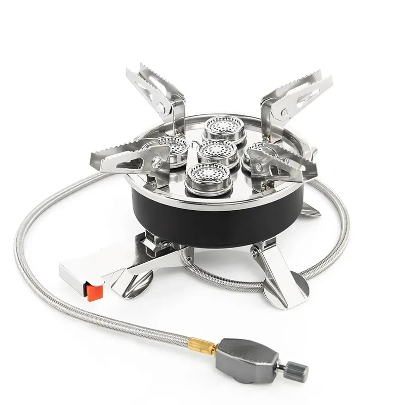 Camping Tourist Burner 8800W Gas Stove Cookware Portable Furnace Picnic Barbecue Tourism Supplies Outdoor Recreation