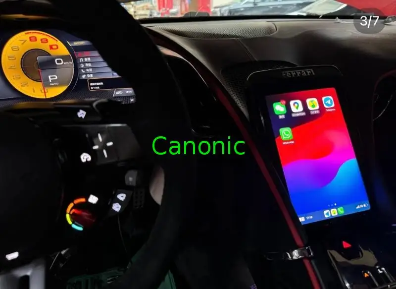 Mirror Link Interfaz de vídeo Android Music CarPlay para Ferrari Roma 2020