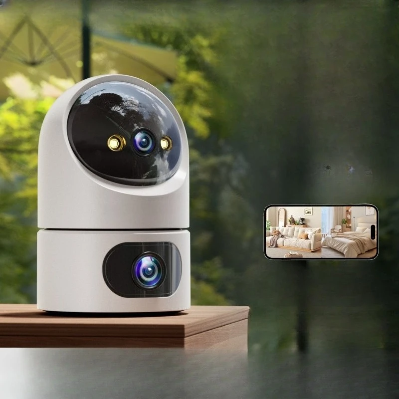 Monitor: Household plug-in camera, no need for a network, 360-degree intelligent HD store night vision