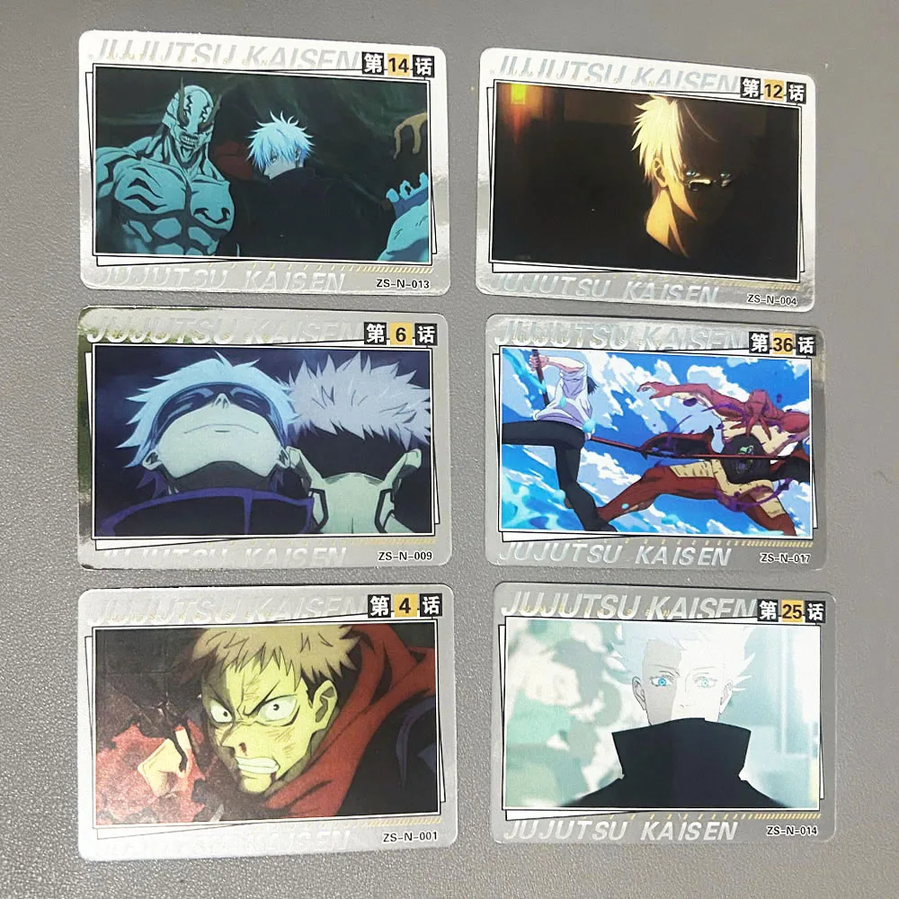 2024 Jujutsu Kaisen Rare Cards for Kid Anime Character Gojo Satoru Fushiguro Megumi Itadori Yuji Warlock Collection Card Toy Gif