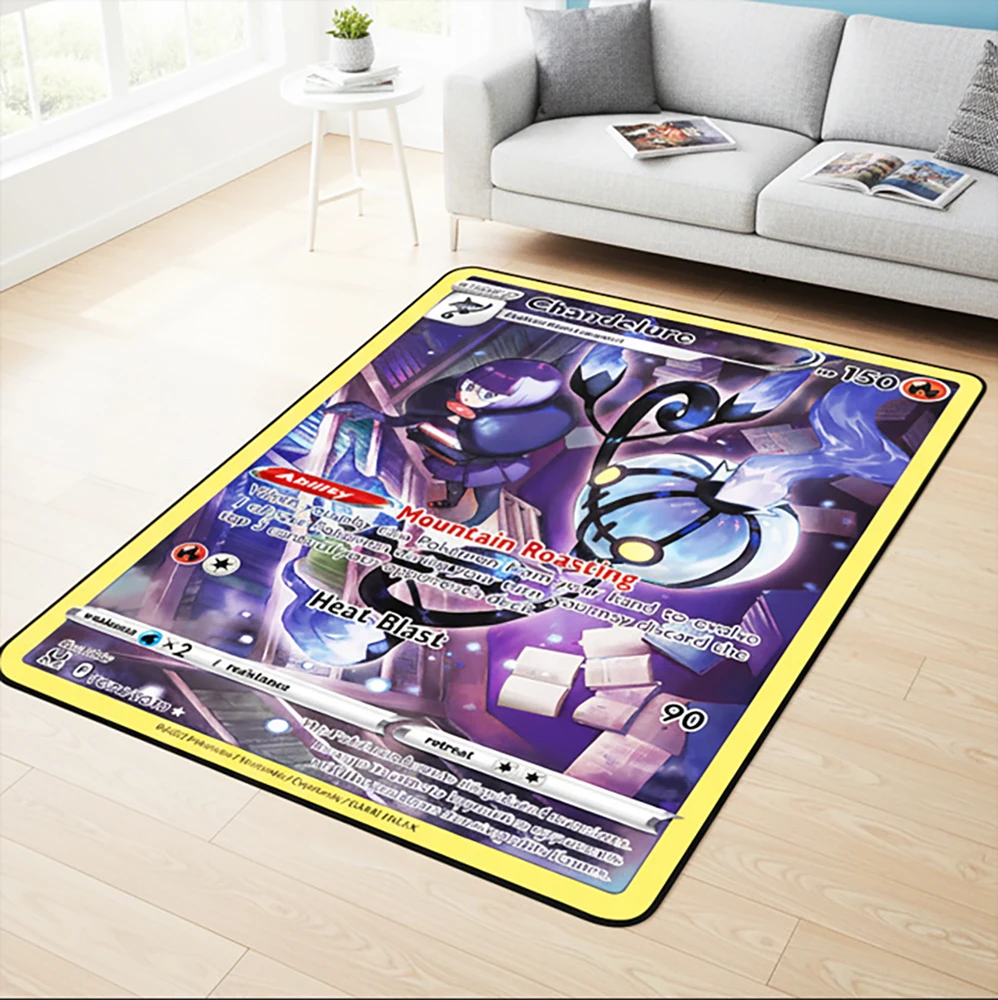 

Pokemon Carpet Soft Fluffy Non-Slip Floor Mat,Sylveon Charizard Kids Room Decor,Chandelure Gift for Anime Fans, Fast Shipping