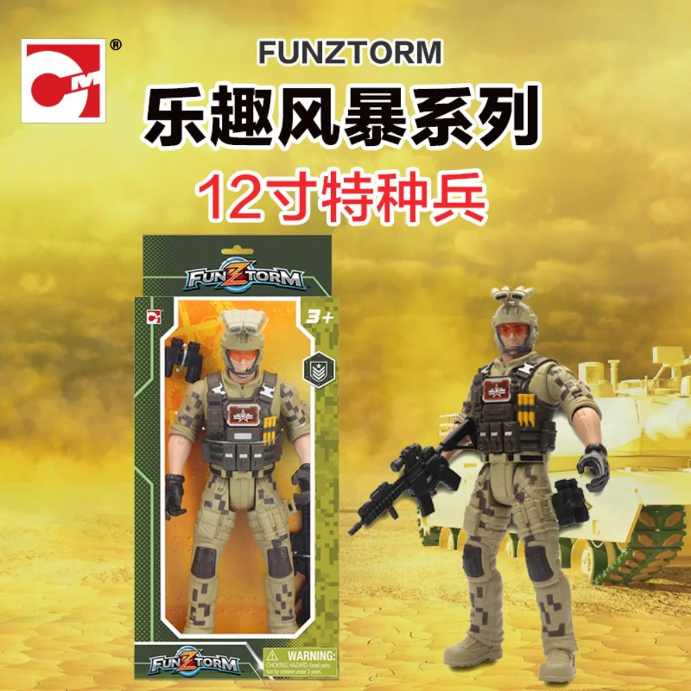 4D Master Action Figures Fun Storm Series Special Forces Military Model Creative DIY Children's Puzzle Toys Children's Day Gift