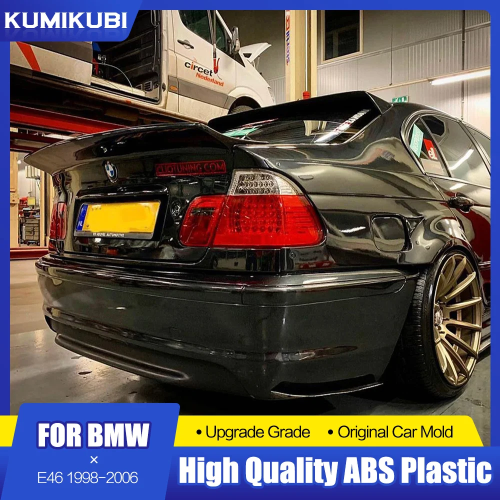 

Exterior Carbon Fiber Rear Trunk Lip Spoiler For BMW 3 Series E46 M3 316i 318i 320i 323i 325i 328i 330i Sedan 1998-2006