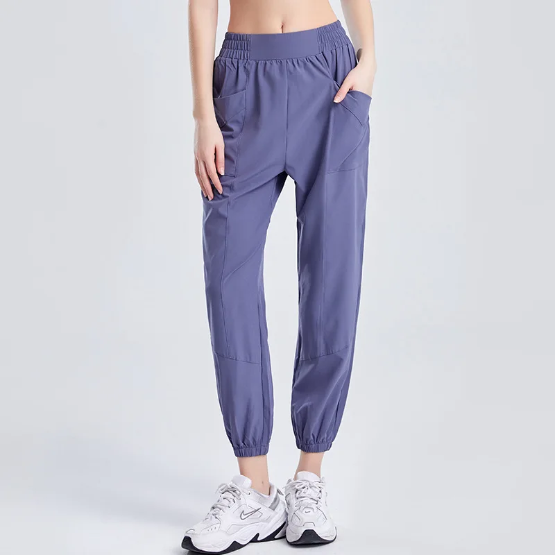 Women Jogger Pants High Waist Loose Sports Yoga Harem Pant Quick Dry Running Trousers With Pocket Gym Fitness Sweatpants Female