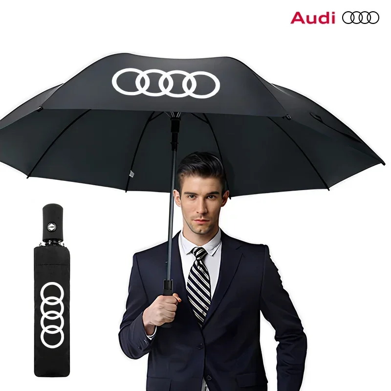 Car Umbrella For Audi RS Sport A1 Q2 Q5 Q8 Q7 4L 4M Q3 8U F3 TT 8J 8S TTS 8N A3 8P 8V B6 A4 B8 B9 A6 C7 C6 4F Auto Accessories