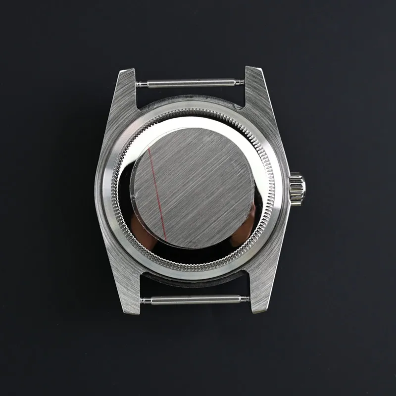 36 مللي متر 39 مللي متر حافظة ساعة فولاذية مع كريستال الياقوت ل SKX007 ModS Nh35 Nh36 الحركة الميكانيكية التلقائية SKX007 #5