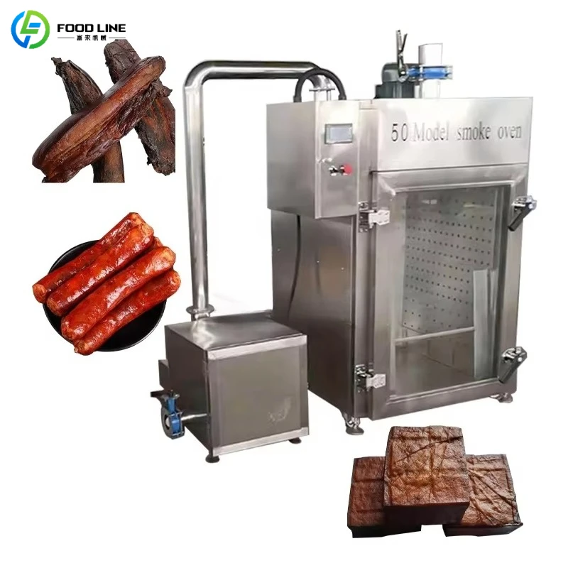 Customized Full Automatic Smoker Oven Intelligent Smoking Equipment Multifunctional Smoking Machine for Fish Seafood Smoking