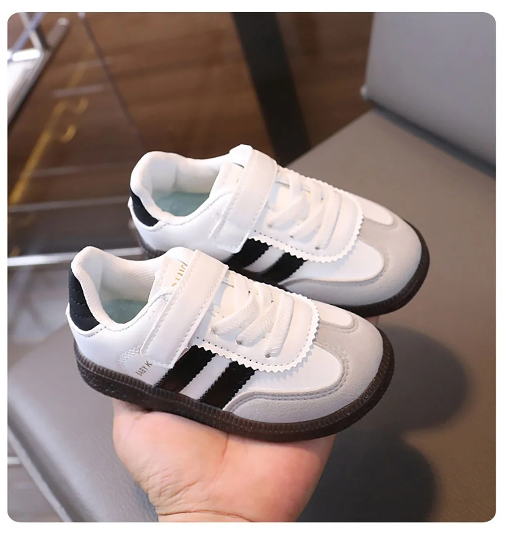PU-Leder-Sportschuhe für Kinder, wasserdichte Mädchen-Turnschuhe mit weichen Sohlen, Ergonomie, rutschfeste Kleinkinderschuhe für Kinder – Detail 21