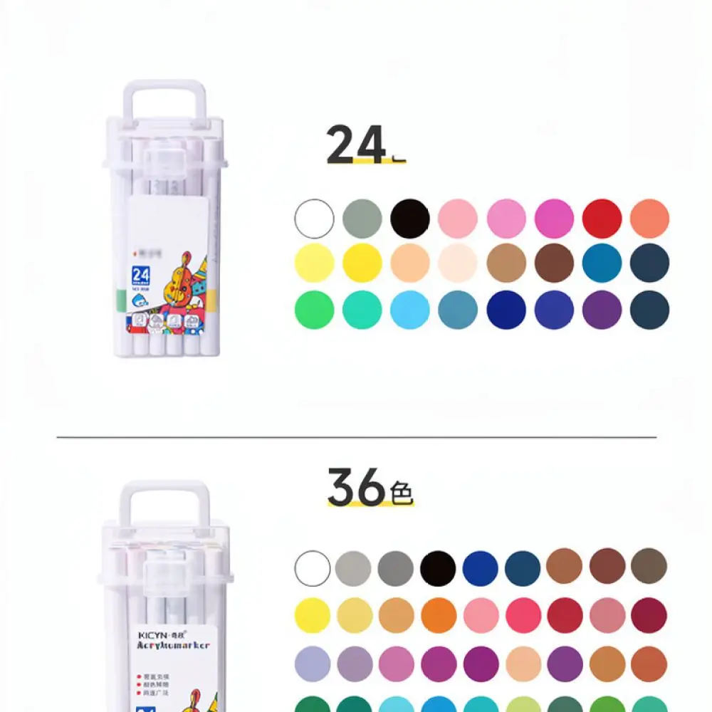 Acrylic Paint Marker Pens For Qixin Washable Drawing Stationery Student Art Supplies Fine Tip Coloring Doodle Craft Pens