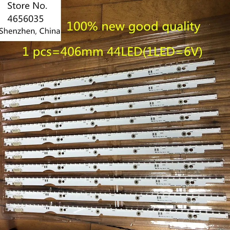 

100% New 44LED*6V 406mm LED strip for samsung UA32ES5500 UE32ES6100 SLED 2012svs32 7032nnb 2D V1GE-320SM0-R1 32NNB-7032LED-MCPCB