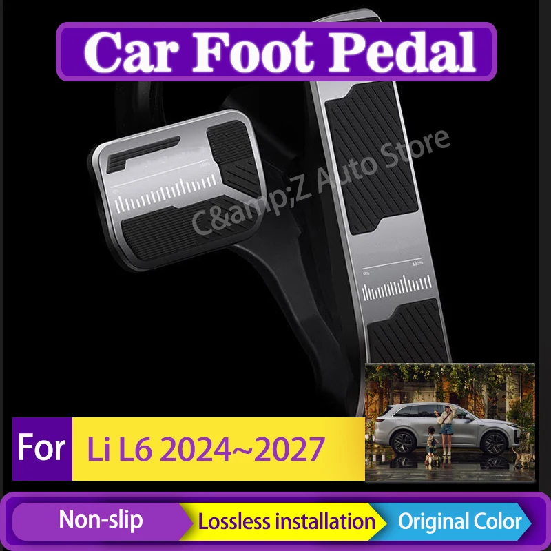 

Car Foot Pedals For Li L6 Lixiang L6 2024 2025 2026 2027 Aluminum Alloy Covers Rest Pedal Brake Accelerator Pads Auto Acessories