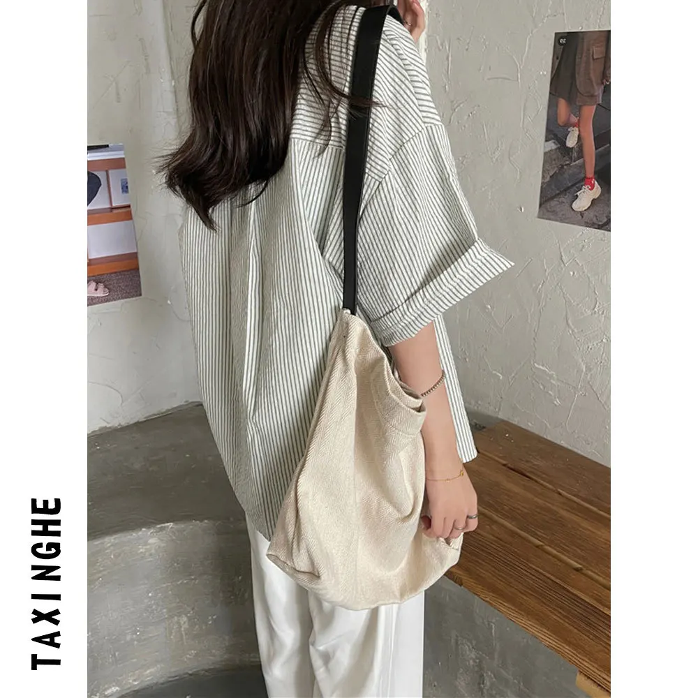 

Сетчатая приталенная рубашка с короткими рукавами, женская художественная выставка, модная городская студенческая молодежная художественная современная массивная одежда