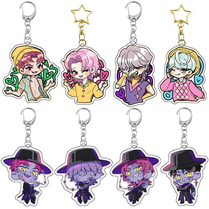 

Kpop охотники на демонов фильм акриловый брелок сумка кулон аксессуары акриловый брелок украшение охотница Saja подарки для фанатов мальчиков