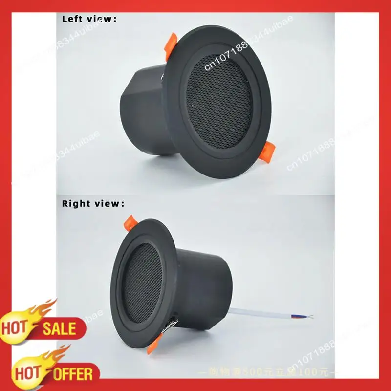 B47C 3'' Ceiling Home Speaker Speaker Forkitchen Bathroom 10W Moisture-Proof Full Range Music Speaker Full Range Music Speaker W