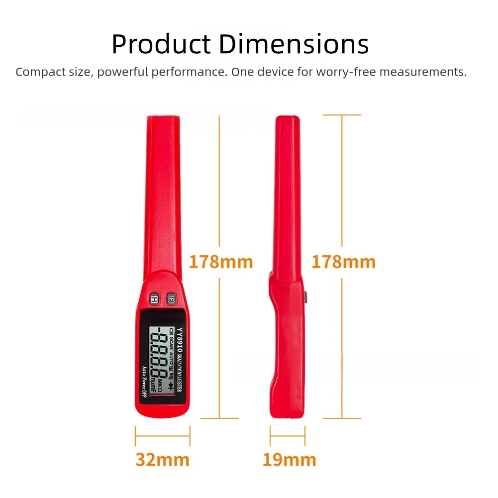 

Smart Tester YY8910 with Auto Scan and Digital Display for SMD Components Featuring Gold Plated Clips for Reliable Measurements