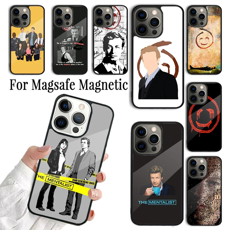 Coque Phone Case For iPhone 16 15 14 13 12 Mini 11 Pro Max Plus Magsafe Magnetic Wireless Charging Cover The Mentalist