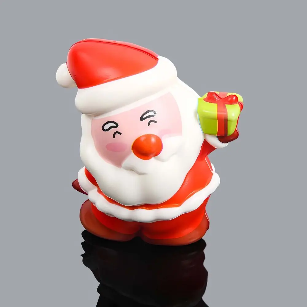 Children Christmas Squeeze Toys PU Stress Relief Toy Adult Kids Fidget Toy Santa Party Birthday Gift