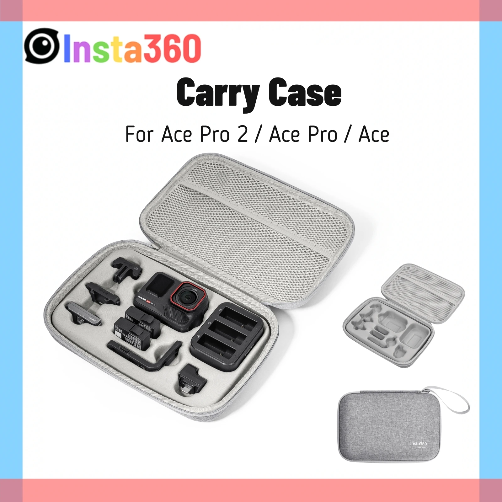 Insta360 Ace Pro 2 Carry Case Carrying Handbag Harshell Storage Combo Bag For Insta 360 Ace Pro 2 & Ace Original Accessories