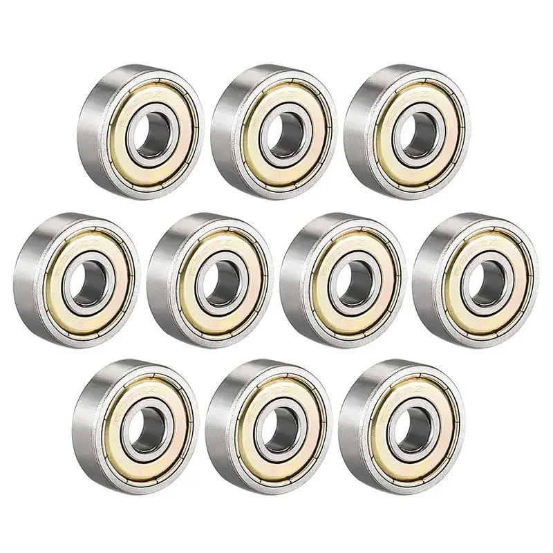 5Pcs 6202ZZ Deep Groove Ball Bearings, 15x35x11mm GCr15 Double Rubber Sealed Fit for Skateboard and 3D Print Projects P0