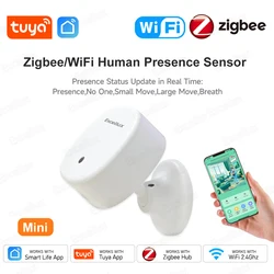 Tuya Zigbee WiFi Human Presence Sensor MmWave Radar Detector With Luminance Sensor Smart Home Motion Sensor Replace PIR Sensors