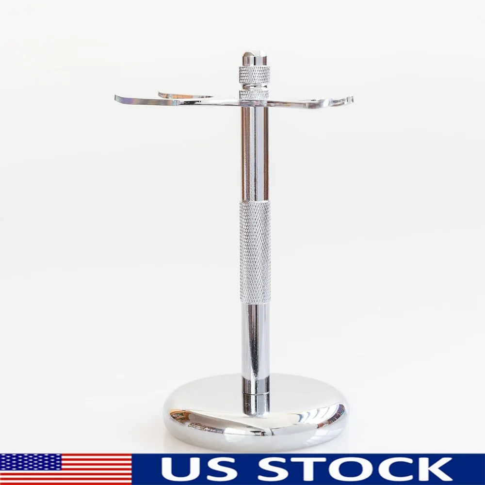 

Безопасная бритва, подставка для кистей для бритья, нескользящая основа, двойная подставка для бритья, предотвращает повреждение воды, улучшает гигиену, подходит для всех типов кожи