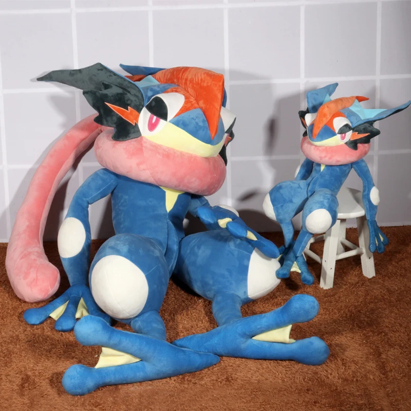 150cm 70cm Pokemon Plush Toys Greninja Plush Greninja Dolls Figurine Soft Plushie Doll Model Collection Toys Kids Christmas Gift