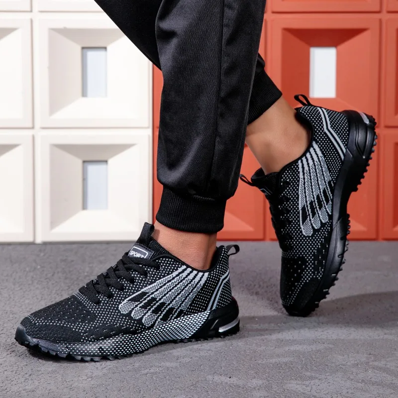 YRZL Mens Running Shoes Wear Resistant Breathable Mesh Athletic Jogging Sneakers Men Non Slip Casual Sports Shoes for Men