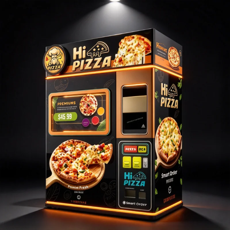 Fully Automatic Pizza Vending Machine Smart Parcel Delivery Coin Operated Trading Card Self Service Kiosk Supplier