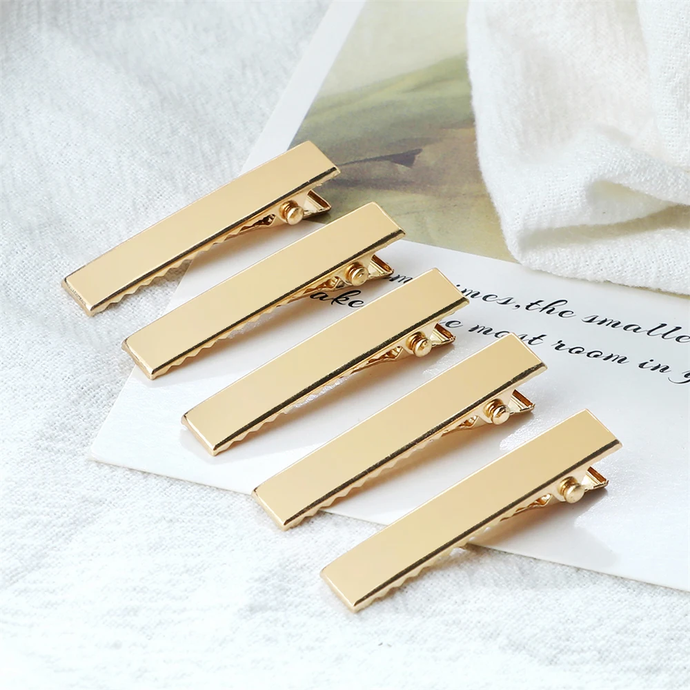 30/50 Stuks Metalen Haar Alligator Clips Basic Goud Kleur Haar Clip Voor Diy Sieraden Haarspelden Voor Vrouwen haar Stijl Gereedschap Accessoires