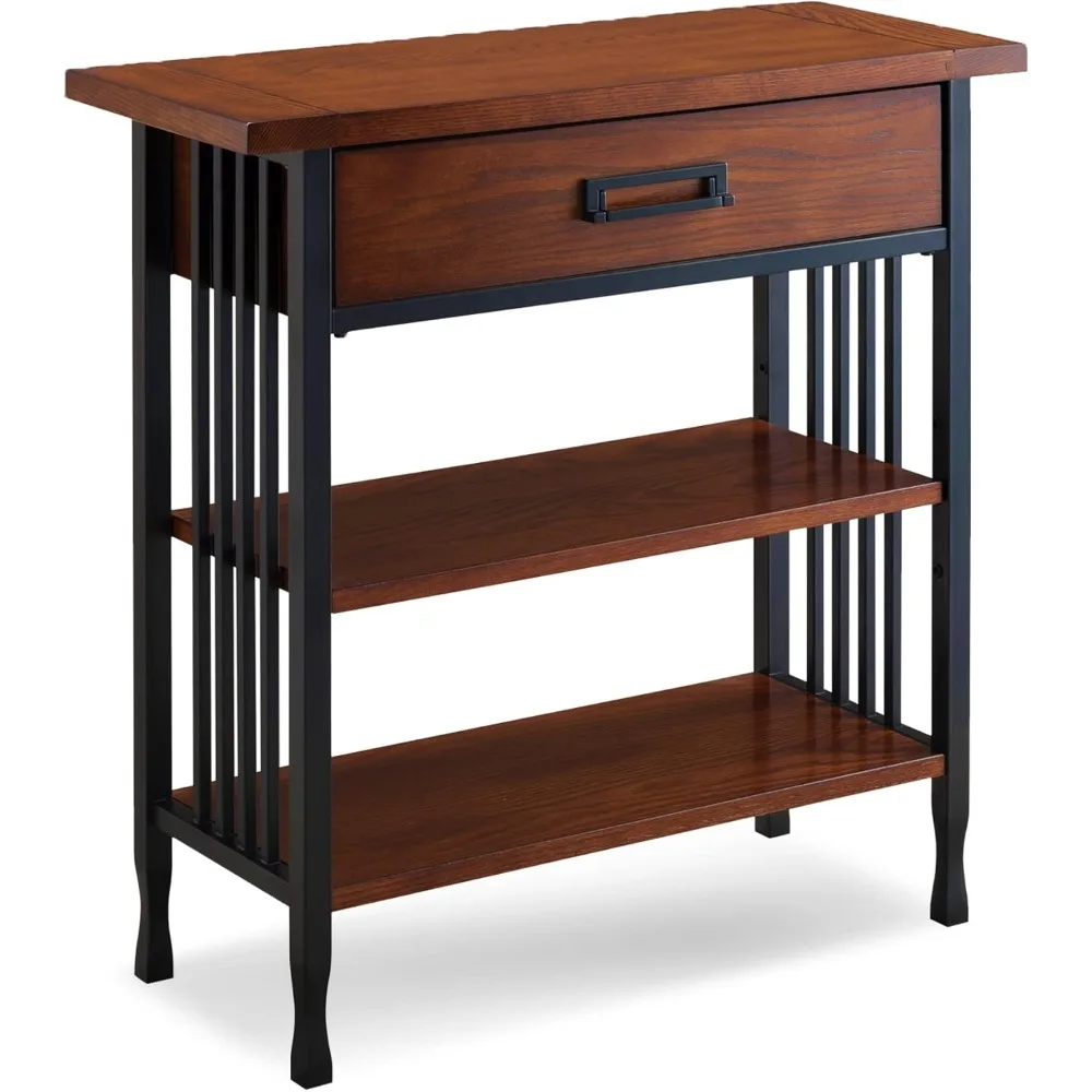 

Ironcraft Foyer Bookcase with Drawer Storage, Adjustable and Spacious Shelving, Compact and Stylish Storage, Bookcases