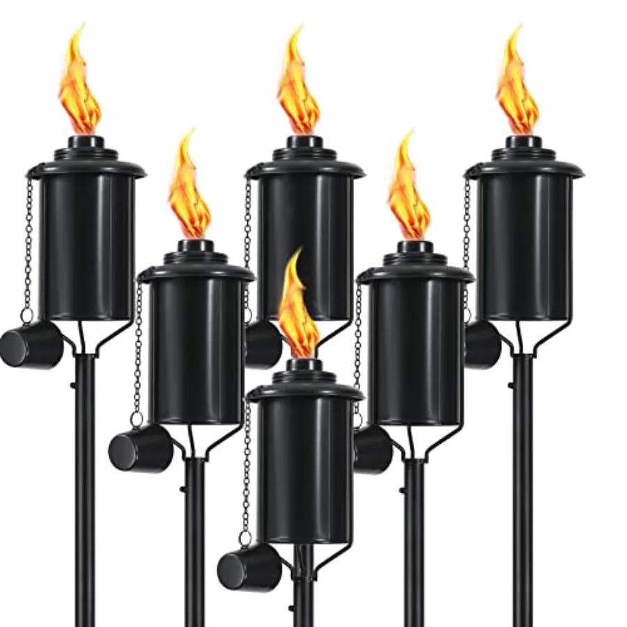 

Metal Citronella Torches Torches Garden for Outside 0 inch Flickering Flame Citronella Outdoor Light Torch Metal Torches for Ou