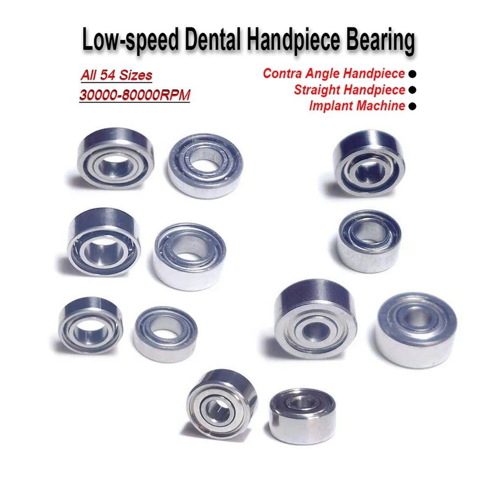 

5Pcs Low-speed Dental Handpiece Bearing Contra Angle Straight Air Motor Ball Bearing NSK KAVO Implant Machine Repair Spare Parts