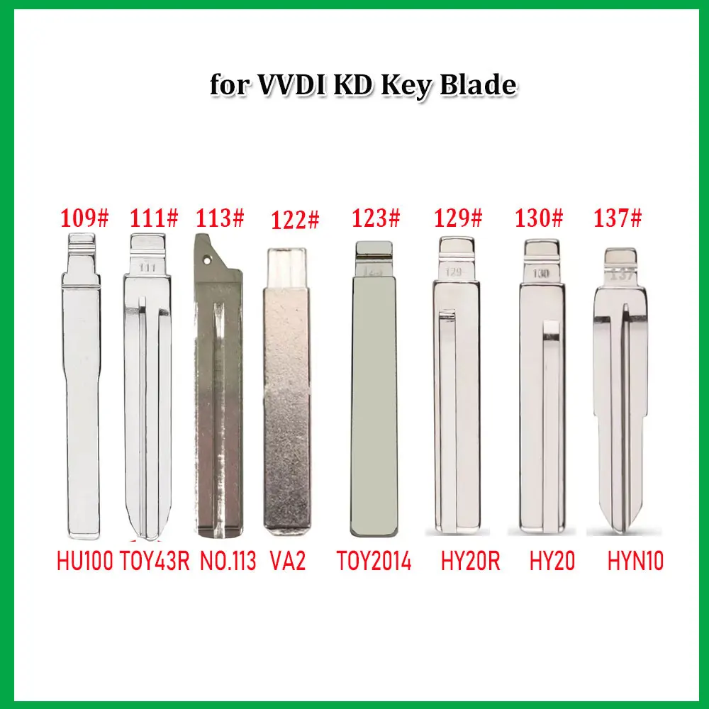 

109-137 # Запасное металлическое необработанное лезвие KD для ключей KD Xhorse VVDI JMD для Hyundai, Subaru, Toyota, Ford, Ssangyong