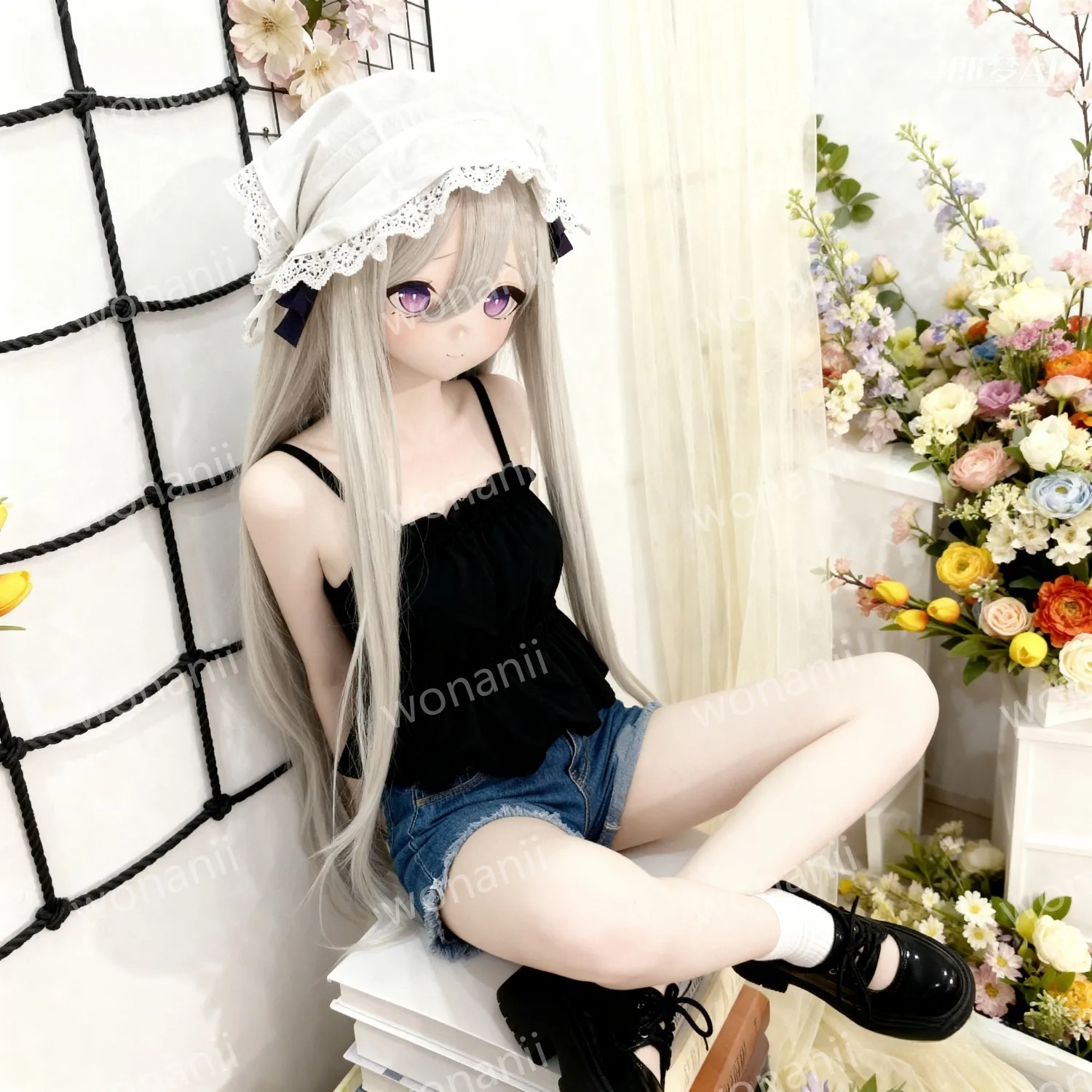 

New anime doll,new material head model,joints can be flexibly positioned,random hair colors,replaceable,can be inserte(no clothe