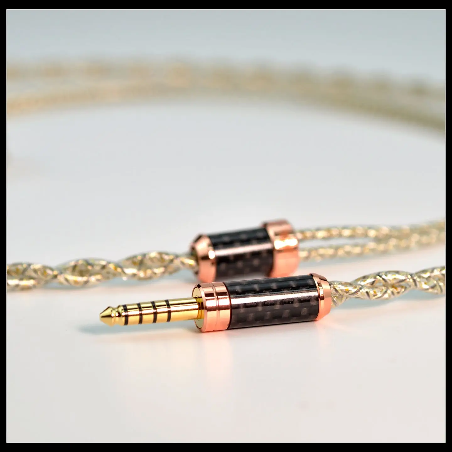 Canary Series Gold silver copper hybrid high-end upgraded cable 0.78MM IE900 N5005 MMCX view 5