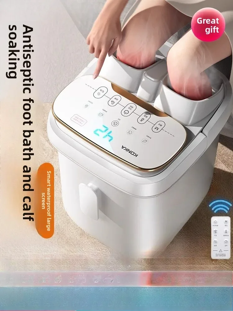 Women Fully Automatic Constant Temp Heating Massage Foot Bath Barrel Household Foot Care