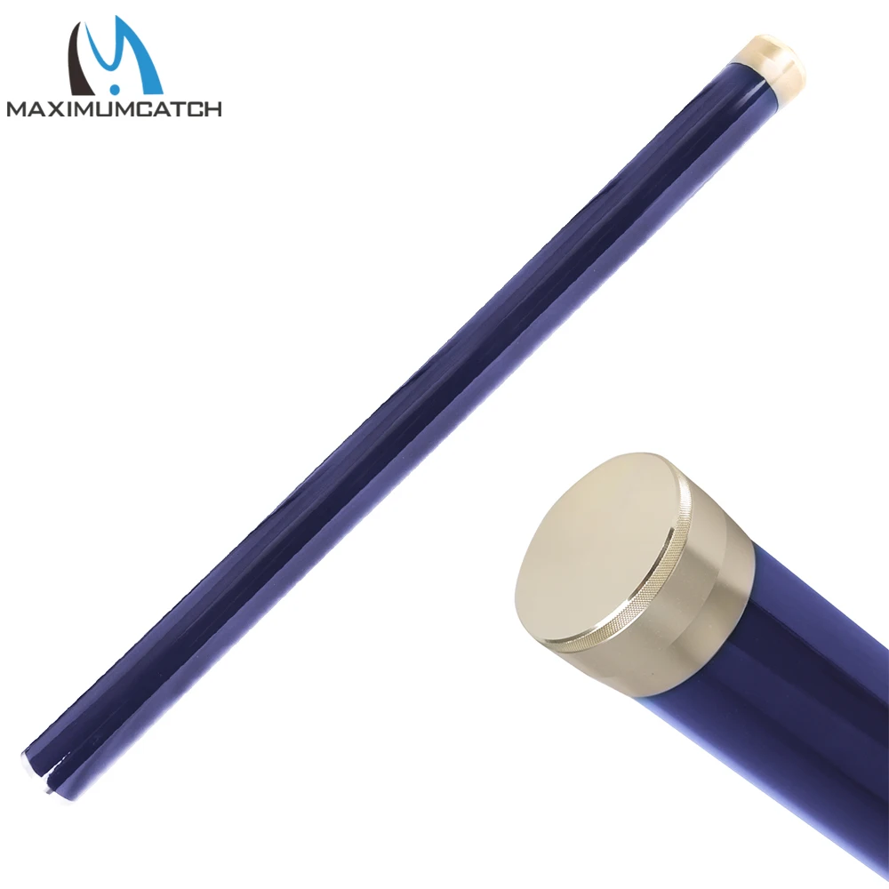 MAXCATCH 72/82cm Carbon Fiber Fly Rod Tube for 9FT/10FT Rod with Carry Strap - Fishing Rod Case Protector Storage Tube