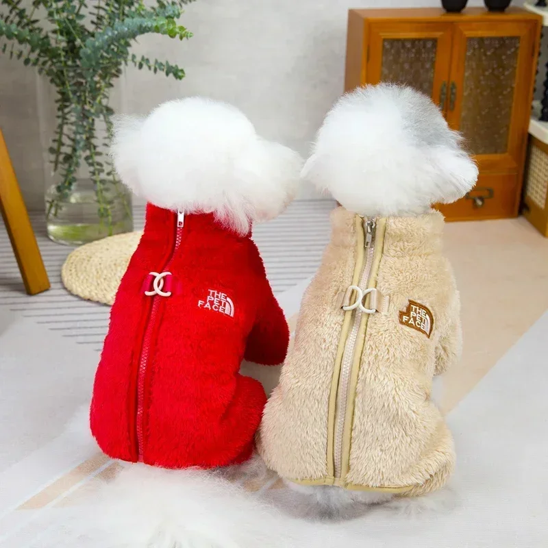 

New Winter Dogs Jumpsuit Coat with Zipper Warm Pet Jacket Overalls for Small Medium Dogs Cats Chihuahua Clothes Pets Accessories