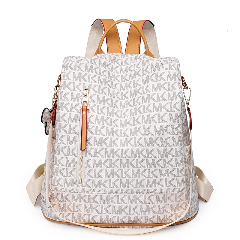 Mochila de couro antiroubo multifuncional para mulheres, Designer Bagpack, bolsa de luxo, alta qualidade