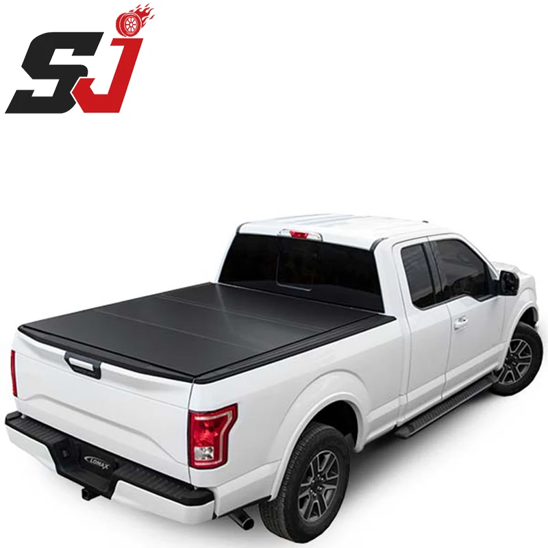 

Hot Selling Factory Price Exterior Car Accessories Hard Pickup Trunk Tri Fold Tonneau Cover for toyota Hilux Vigo Revo