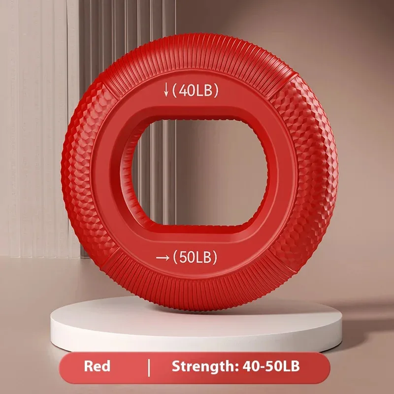 Therapy Hand Grip Rings Set - Adjustable Silicone Exercise Rings for Finger Strength, Rehabilitation, Arthritis Relief & Stress