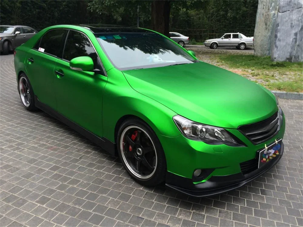 Mehrere Farben Ice Metallic Matte Chrome Vinyl Car Wrap Film mit Air Release Satin Auto Aufkleber Folie – Detail 12