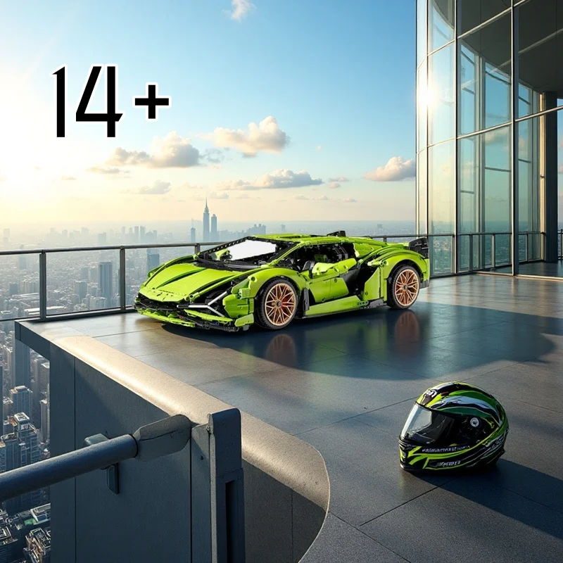 

3696pcs Home Decoration Compatible 42115 Desktop ornament for Adults Sports Car Toys for Boys Gifts