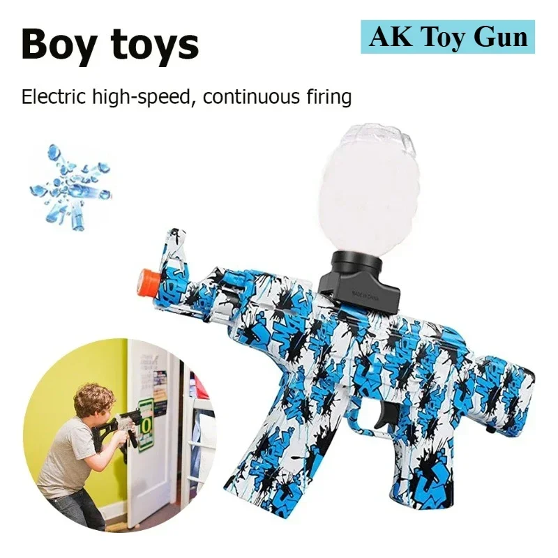 Electric Gel Gun Kids Toys, Water Balloons, Airbrush Guns, CS Combat, Outdoor Games, Airsoft Fake gun Toys, AK-47