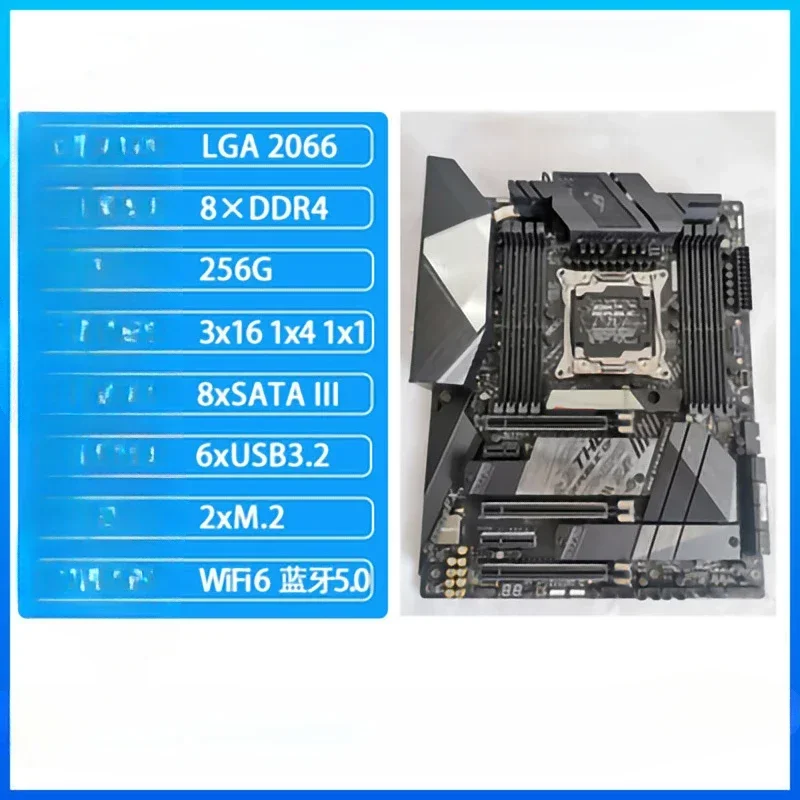 ROG Strix X299-E Gaming II للوحة الأم لمحطة العمل ASUS X299 ATX اللوحة الأم 2066 تدعم معالجات X-Series