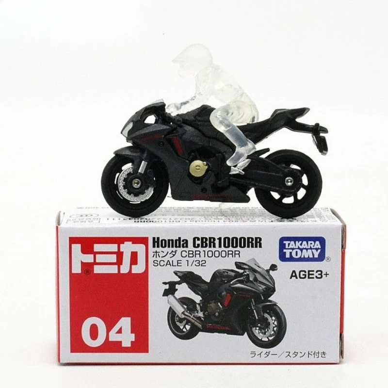 

TAKARA TOMY Tomica Alloy Red - White Box No.04 Honda CBR Motorcycle Model Realistic Non - Remote Control Toy for Boys Present