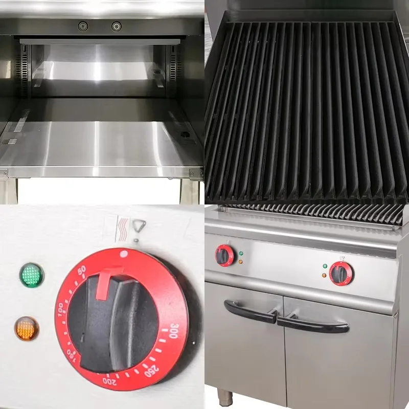Hot Selling Stainless Steel Lava Rock Grill Griddle Free Standing Gas Griddle BBQ Grill for Restaurants and Hotels XH