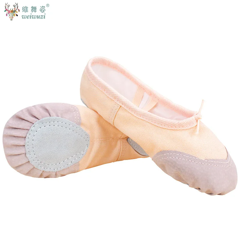 Girls Ballet Shoes Soft Sole Ballet Dance Slippers Children Kids Practise Ballerina Shoes Woman Dance Traning Shoes Yoga Shoes