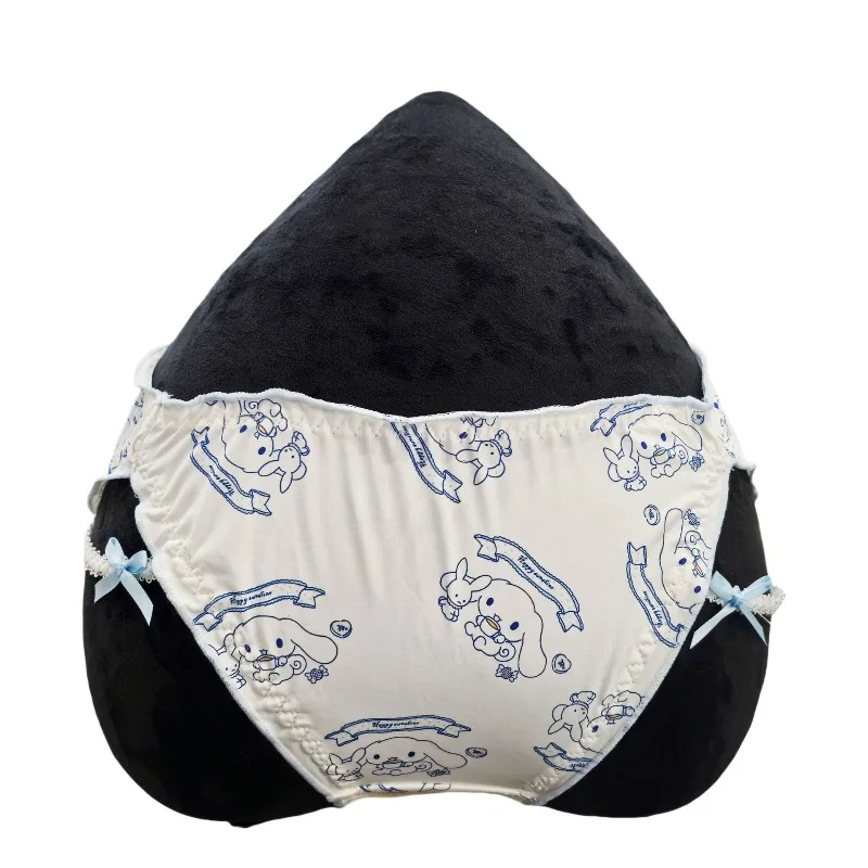 Kuromi Girl Lingerie Panties Sexy Japanese Sanrio Cartoon Girl Sweet and Cute Cartoon Bow Comfortable and Soft Milk Silk Briefs