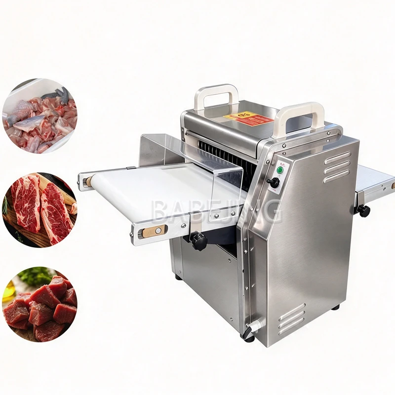 Electric Meat Slicing Processor, Commercial Meat Cutter, Automatic Slice Cutting Machine For Food Factory